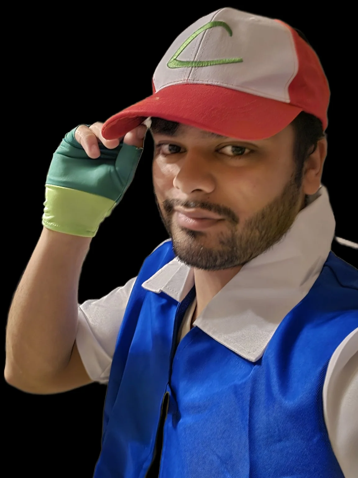 Pokémon trainer cosplay portrait