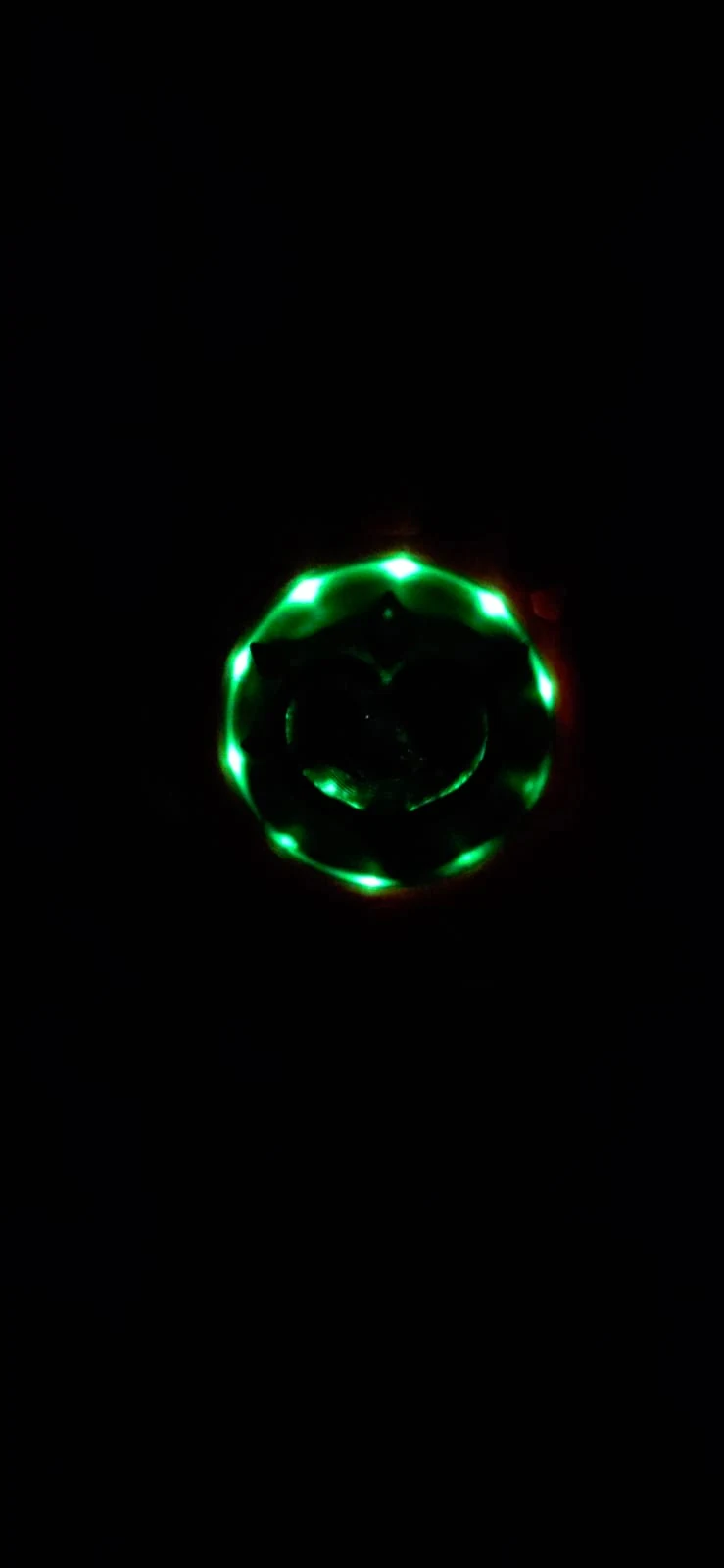 Geo badge illuminated