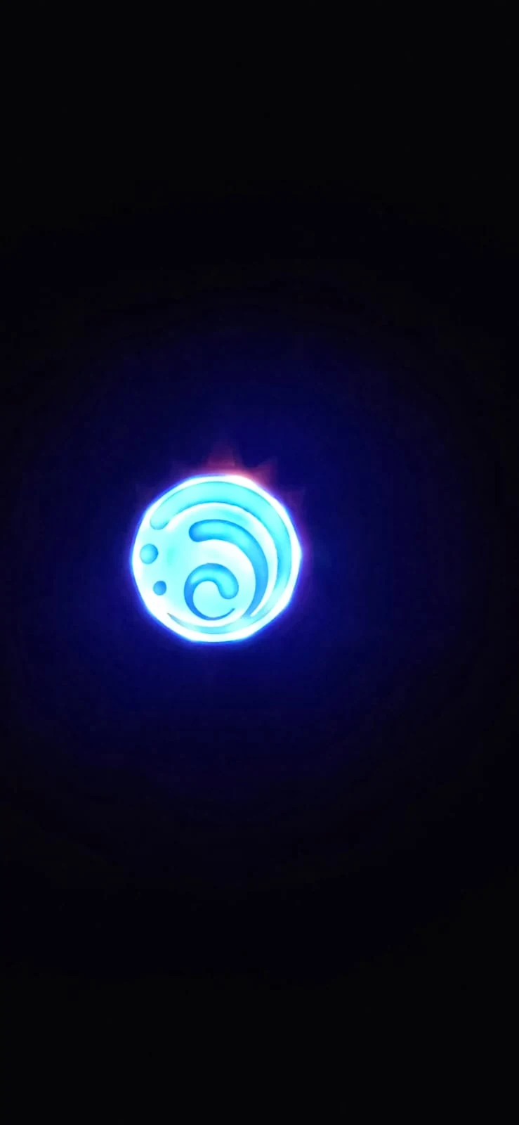 Hydro badge illuminated