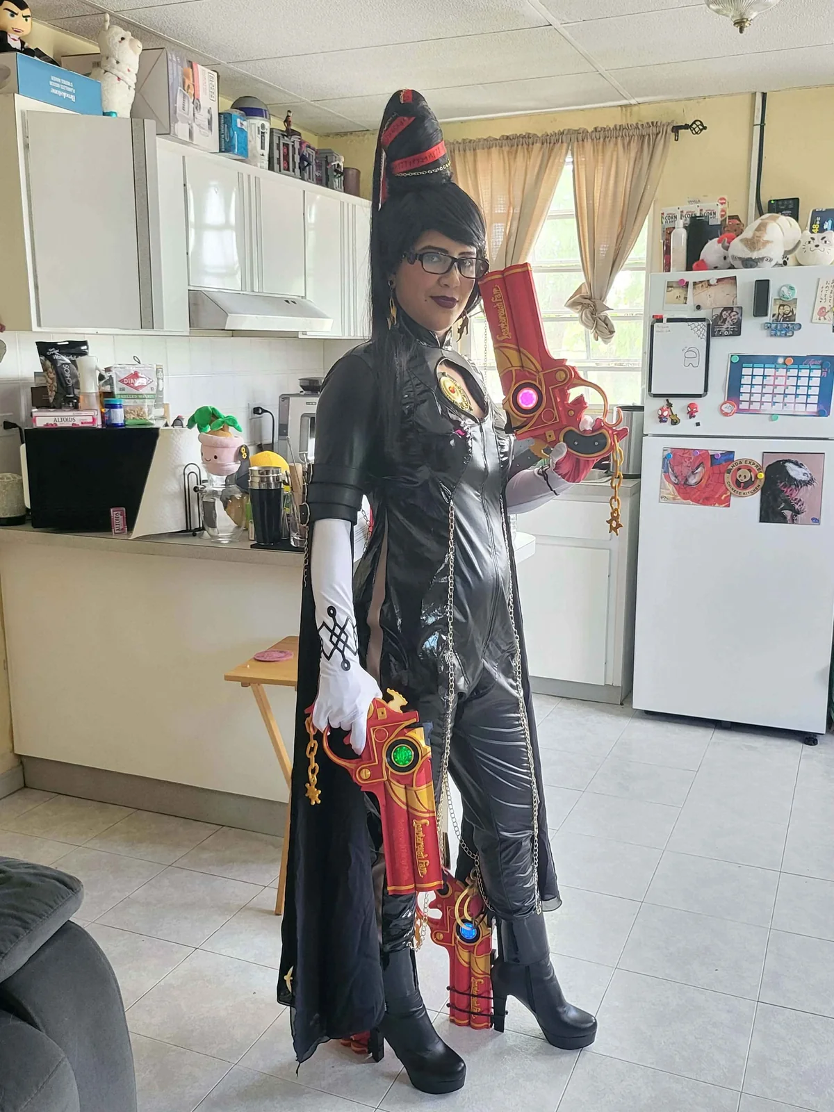 Props shown in cosplay use