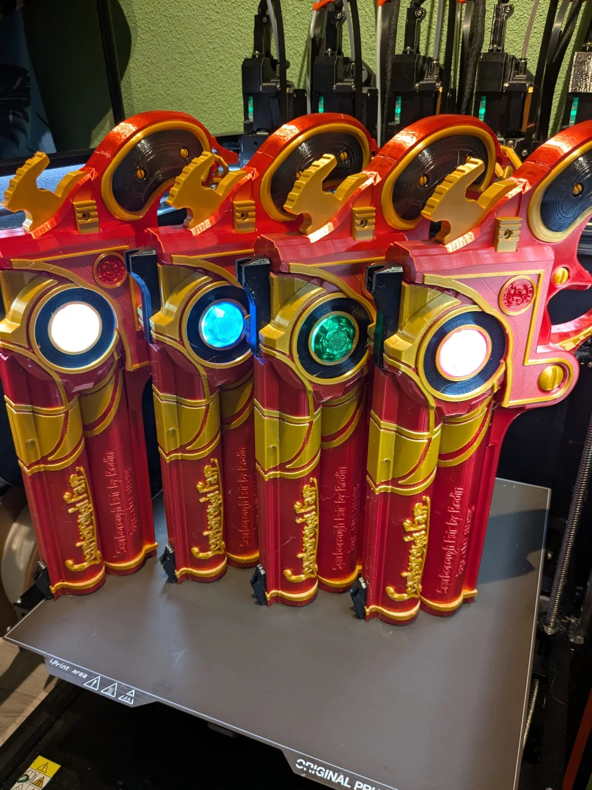 Four completed props