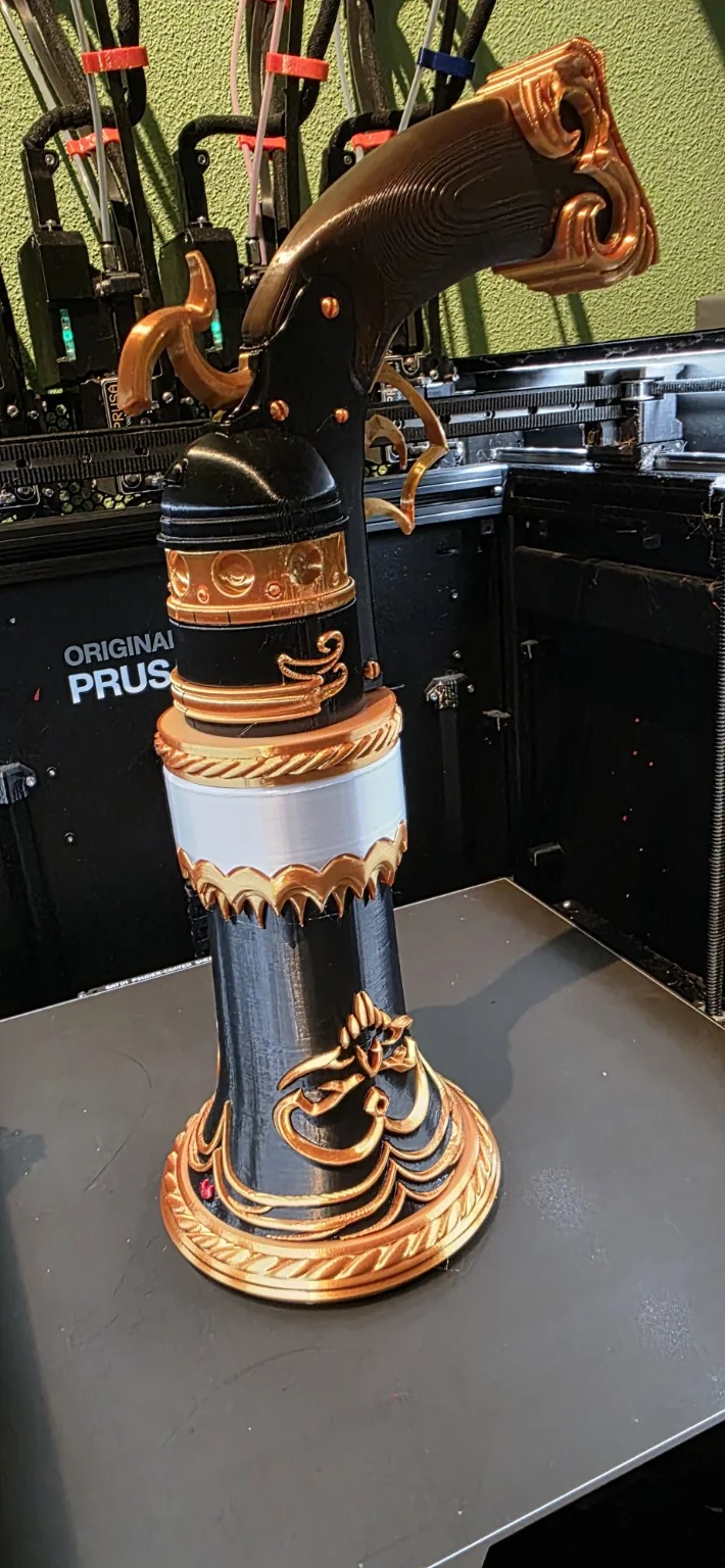 Black and gold cosplay prop project photo 1